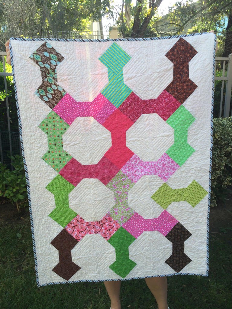 The front of the quilt.